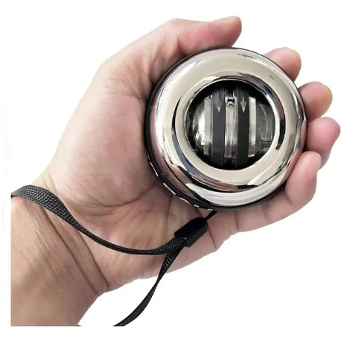 Ejercitador Brazo Metal Luz Gyro Powerball Contador+ Estuche 3