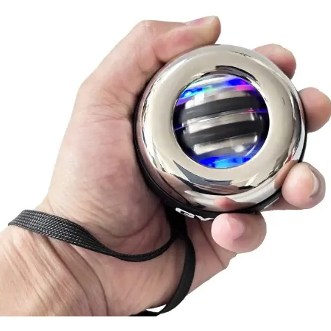 Ejercitador Brazo Metal Luz Gyro Powerball Contador+ Estuche 5