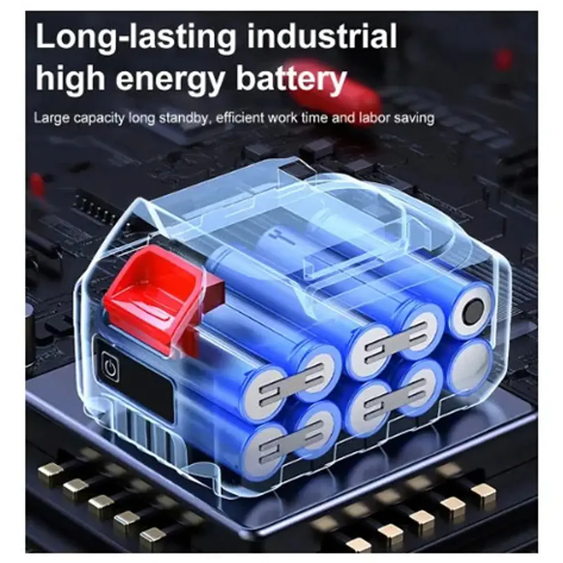 Sopladora De Hojas Inalámbrico 2 Baterias Turbina Potente 2