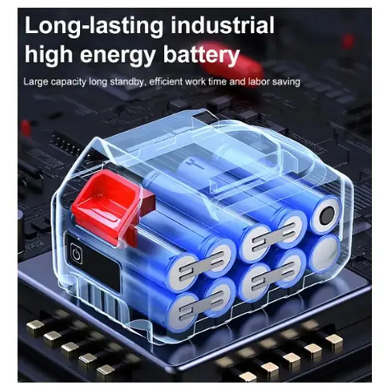 Sopladora De Hojas Inalámbrico 2 Baterias Turbina Potente 2