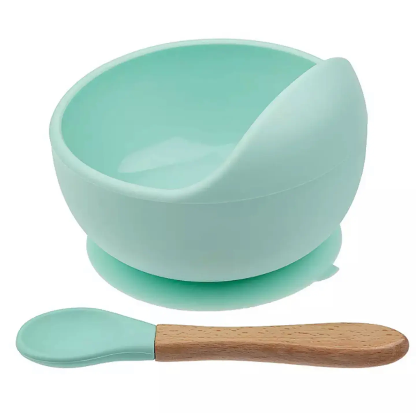 BOWL ANTIDERRAME MAS CUCHARA DE SILICONA DE GRADO ALIMENTARIO 3