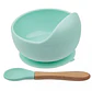 BOWL ANTIDERRAME MAS CUCHARA DE SILICONA DE GRADO ALIMENTARIO - Miniatura 3
