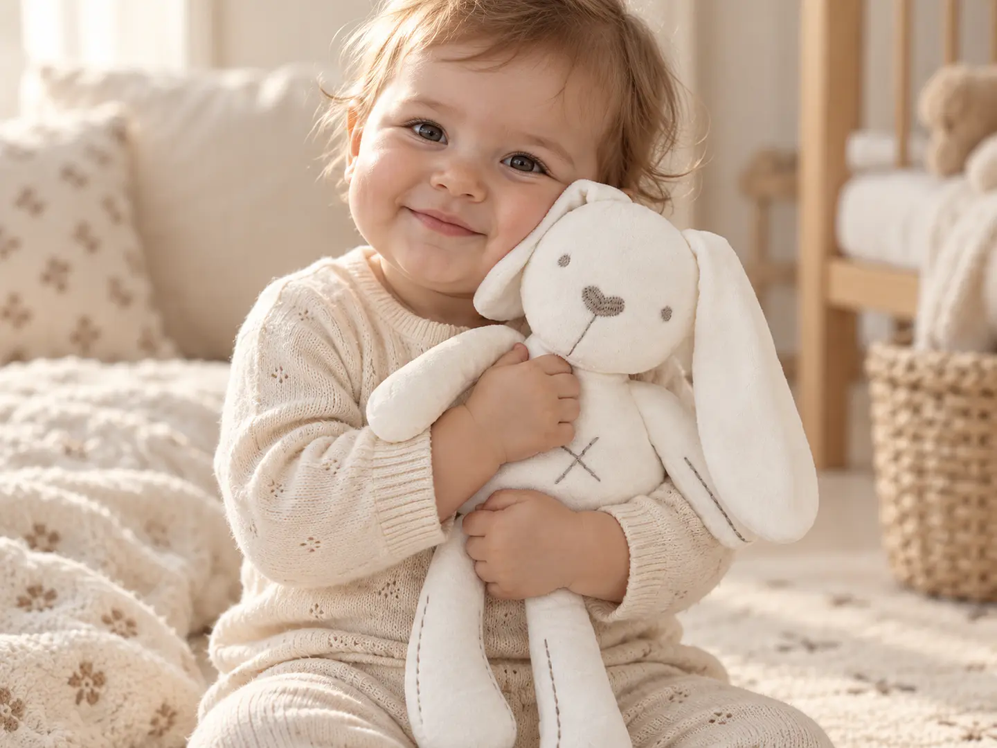 CONEJITO DE PELUCHE BLANCO 1