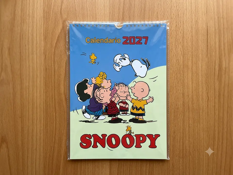 Calendario snoopy 2027 Chico 1