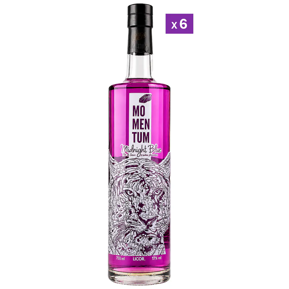 Momentum Midnight Blue x 6 ($9.990 x Botella)  + Despacho Gratis