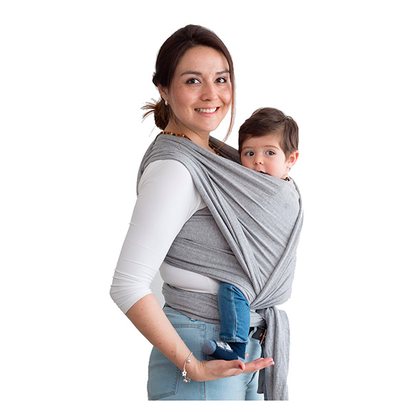 Fular semielasticado Gris Claro