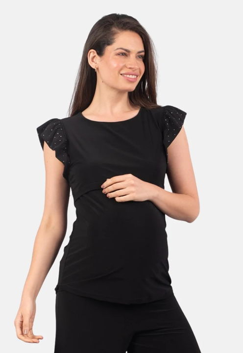 Polera Maternal y Lactancia Jose Negro
