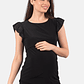 Polera Maternal y Lactancia Moni Negro - Miniatura 1