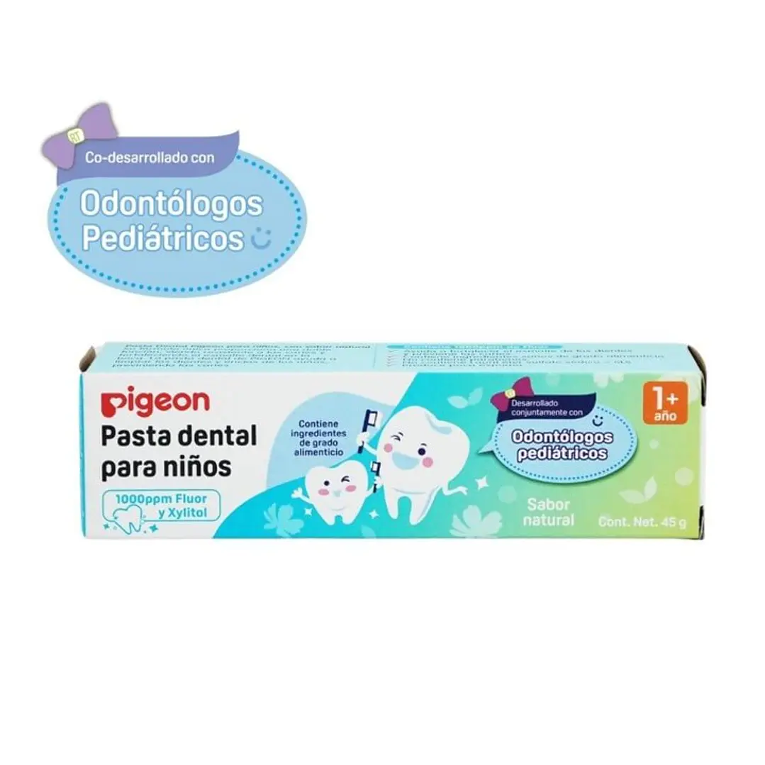 Pasta Dental para Bebés y Niños Pigeon Sabor Natural 1
