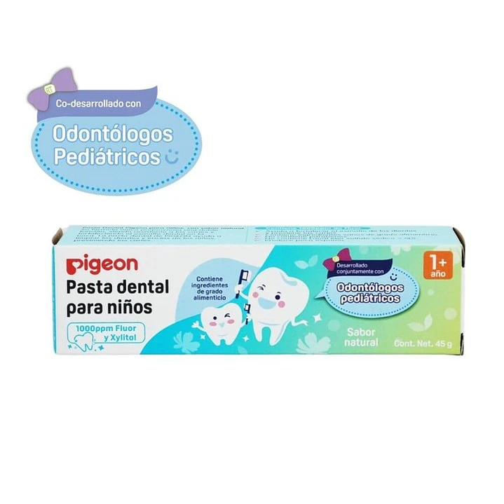 Pasta Dental para Bebés y Niños Pigeon Sabor Natural 1