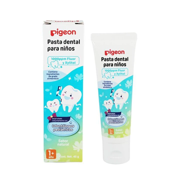 Pasta Dental para Bebés y Niños Pigeon Sabor Natural 2