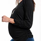 Polera Maternal y Lactancia Canuton Oliva Negra - Miniatura 3