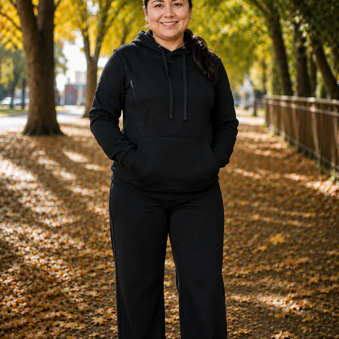 Polerón Lactancia Comfy Negro 3