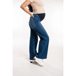 Jeans Palazzo Maternal DenimBlue