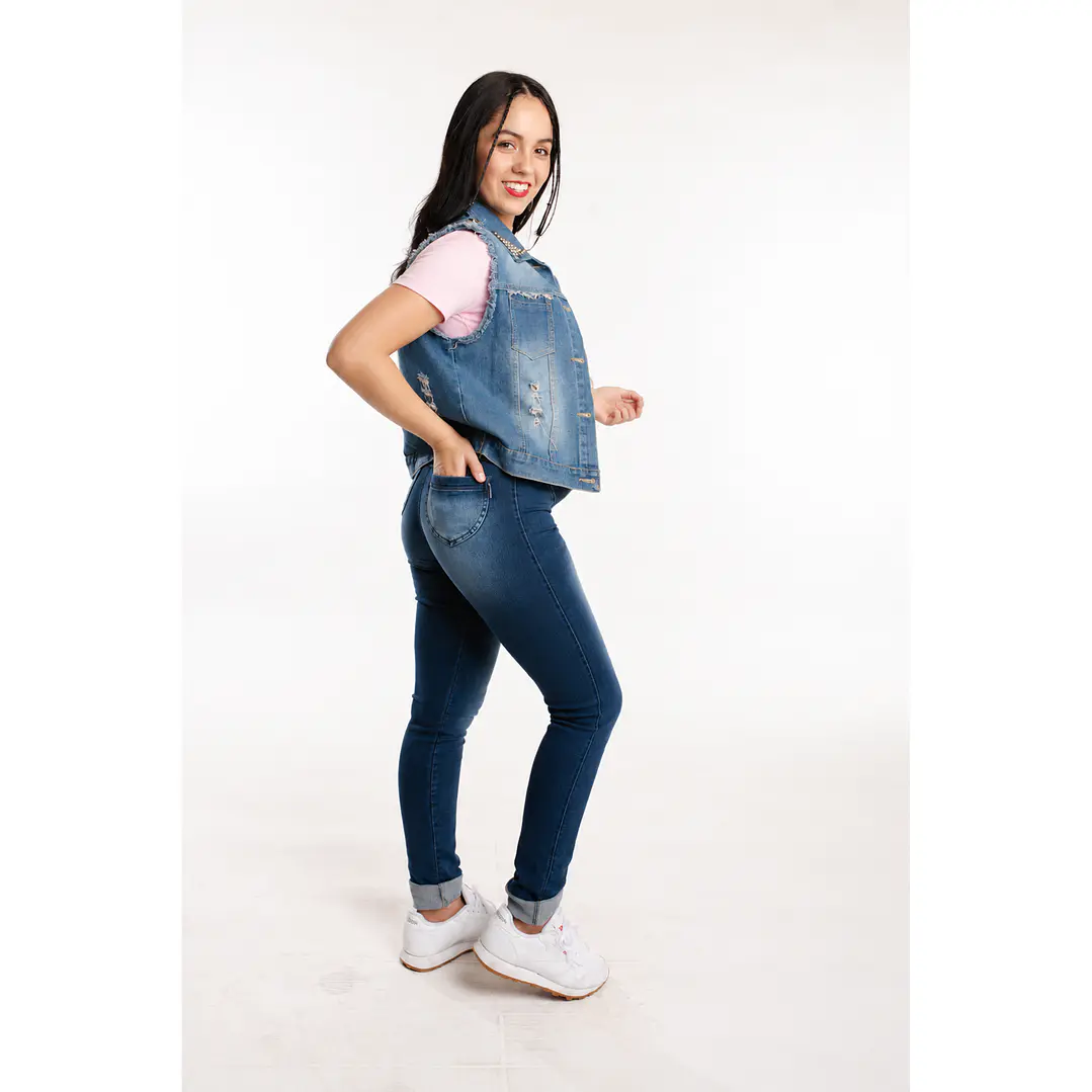 Jeans Pitillo  Denim focalizado 4