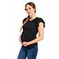 Polera maternal y de lactancia angel Negro - Miniatura 2