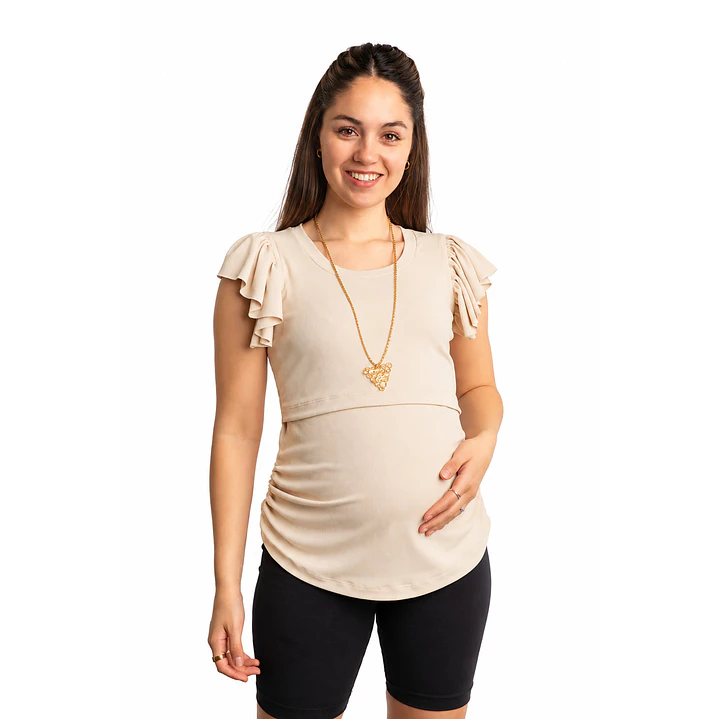 Polera maternal y de lactancia Ángel Beig 3