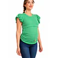Polera maternal y de lactancia Ángel Verde - Miniatura 4