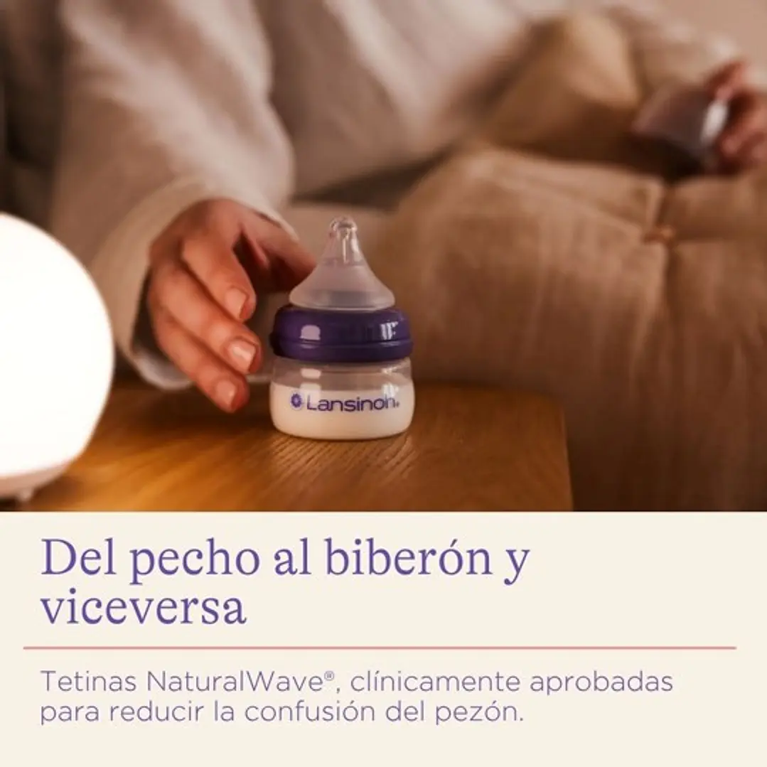 Set Mamaderas Lansinoh NaturalWave 60 ml x 2 3