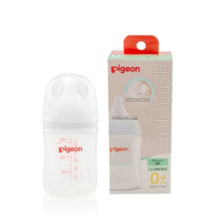 Mamadera Pigeon SofTouch PP 160 ml – Tetina SS 1