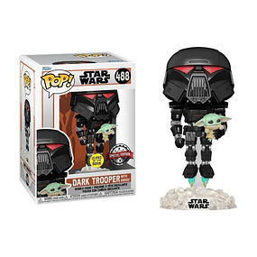 Dark Tropper With Grogu GW 488 - Mandalorian Funko Pop!