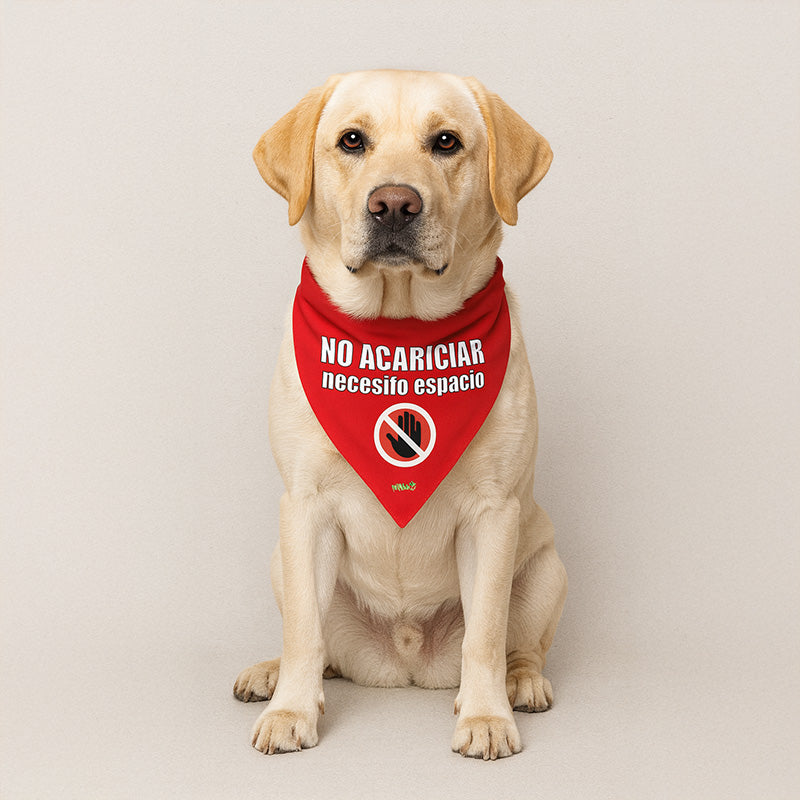Bandana Dog Tag - No Acariciar 1