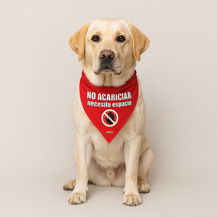 Bandana Dog Tag - No Acariciar 1