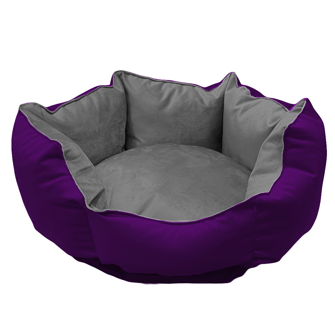 Cama Nido Antiestrés - Morado/Gris 1