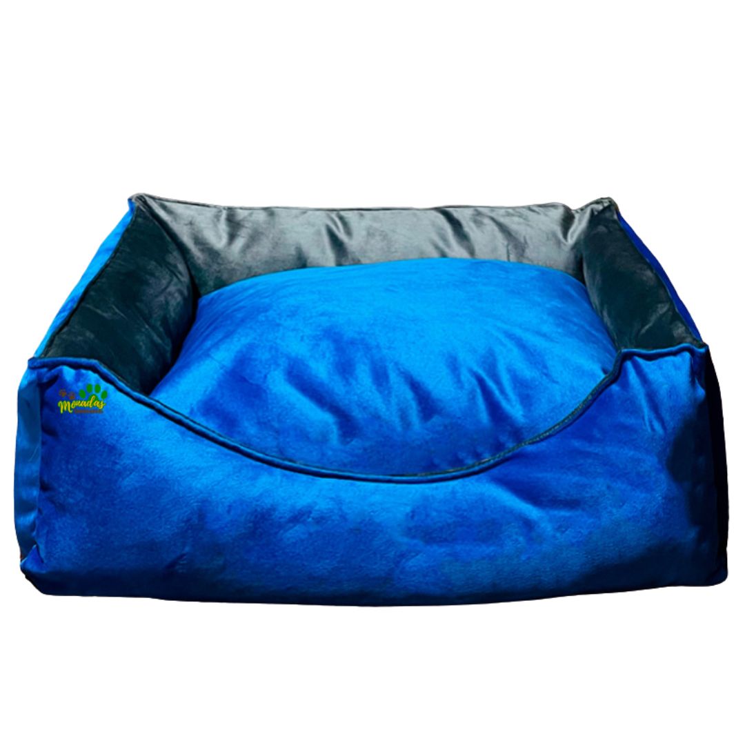 Cama Deluxe - Azul Rey/Gris 1