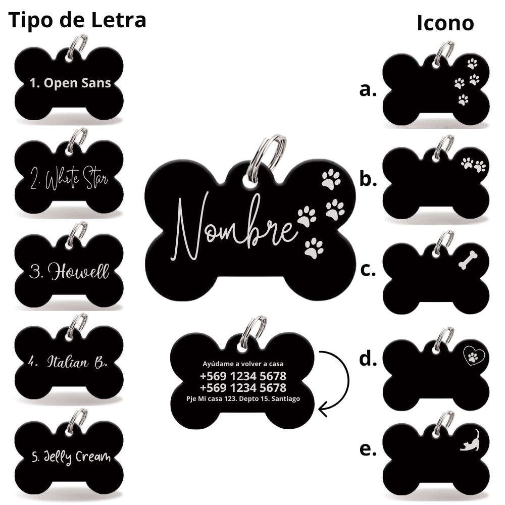 Medalla Grabado Laser Negro 2