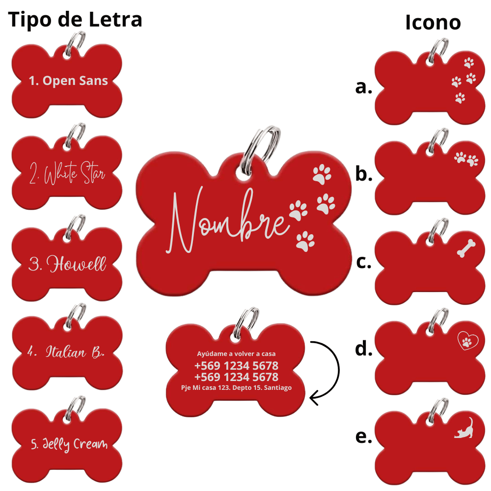 Medalla Grabado Laser Rojo 2