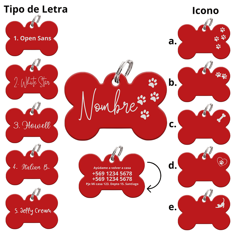 Medalla Grabado Laser Rojo 1