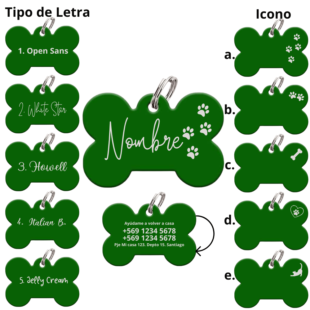 Medalla Grabado Laser Verde 2