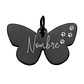 Medalla Acero Inoxidable - Mariposa Negro - Miniatura 1