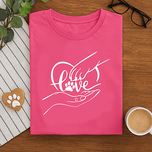 Polera Unisex Pet Lover Love Pet