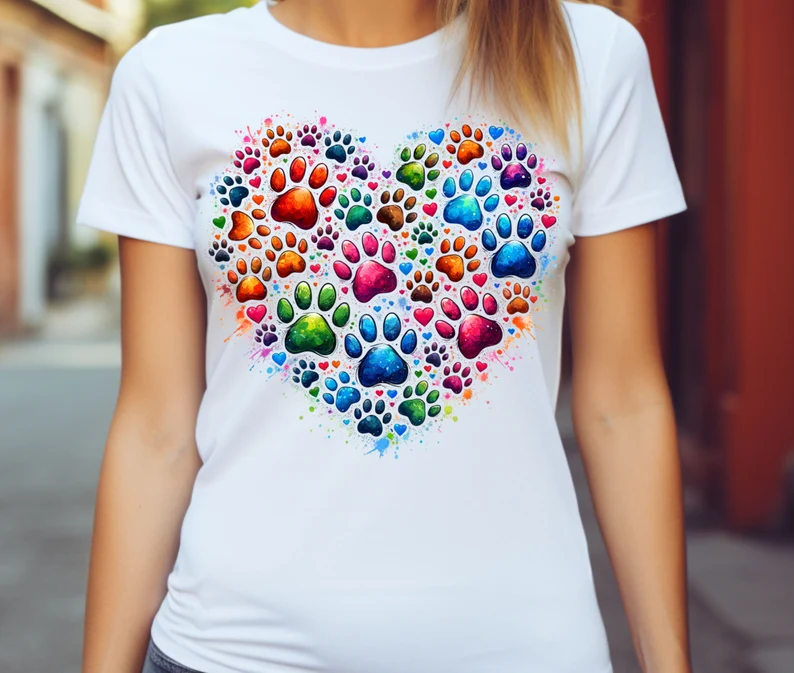 Polera Unisex Patas coloridas 1