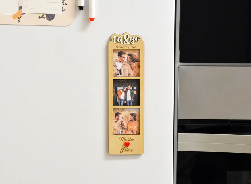 Imán con foto en forma de fotomatón 1