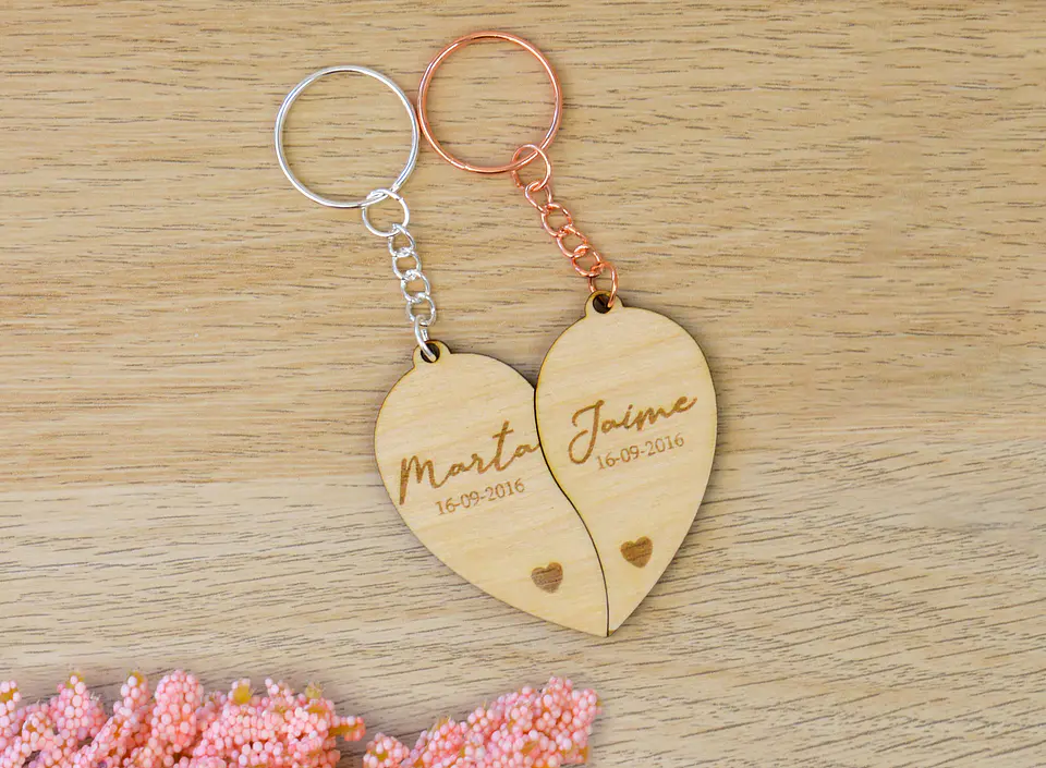 Llavero corazón partido 1