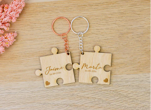 Llavero puzzle 2 piezas