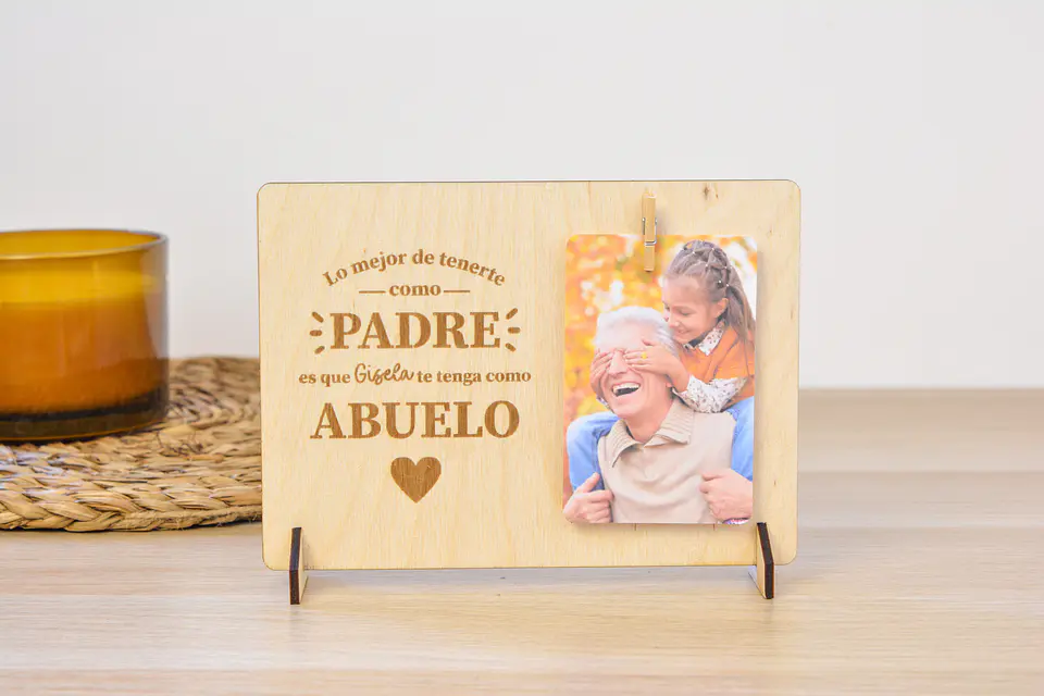 Marco con pinza personalizado para Abuelo 1