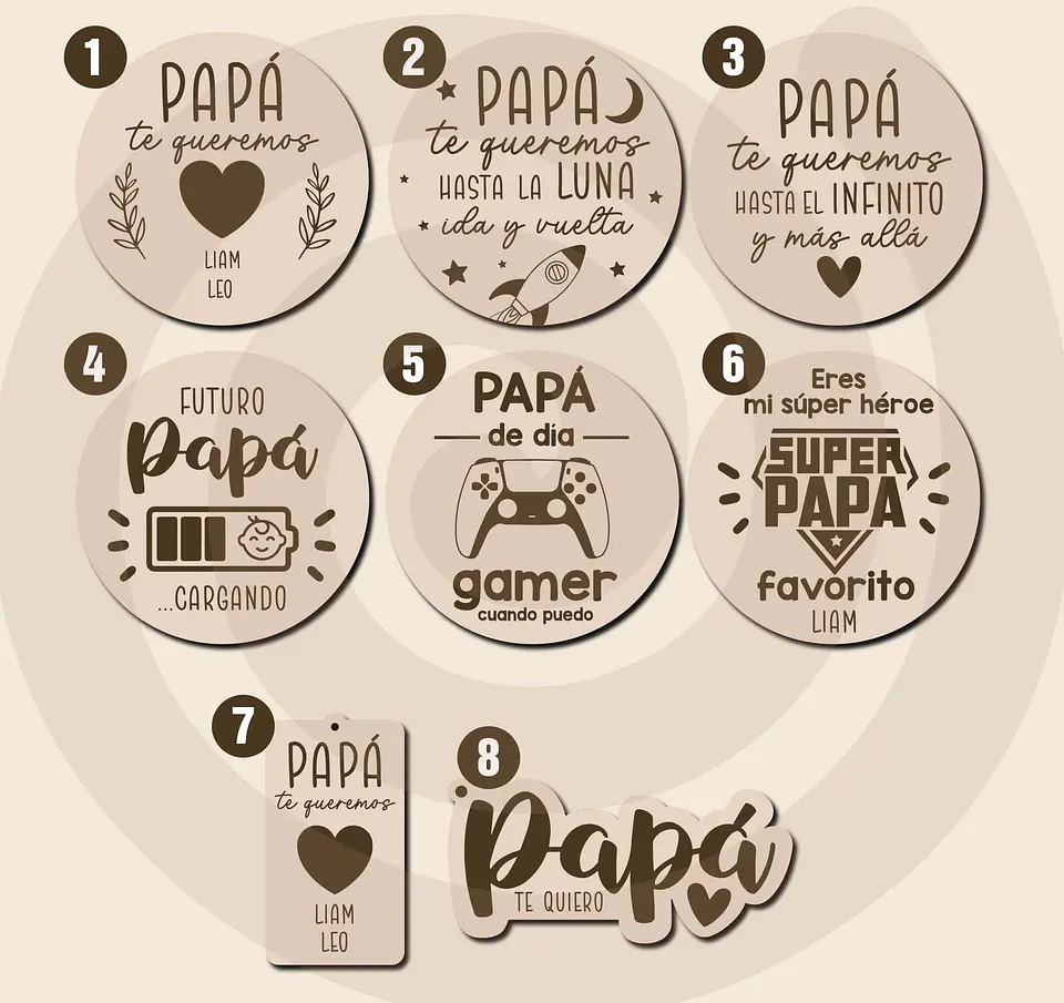 Llaveros para Papá 2