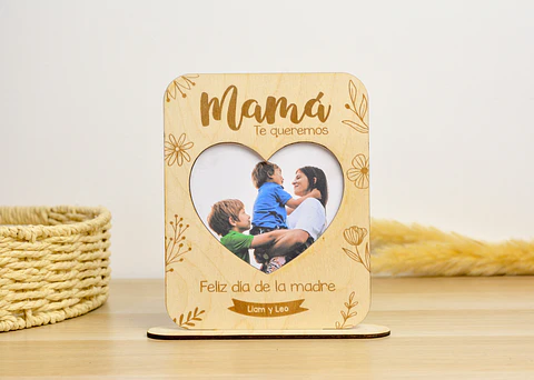 Cuadro floral con foto para Mamá🌺