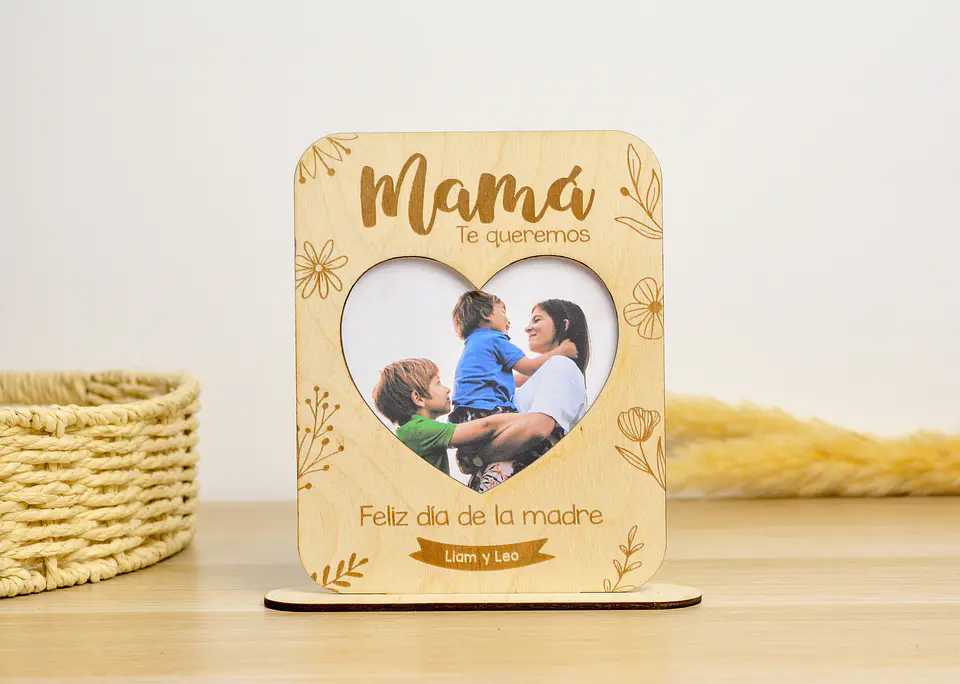 Cuadro floral con foto para Mamá🌺 1