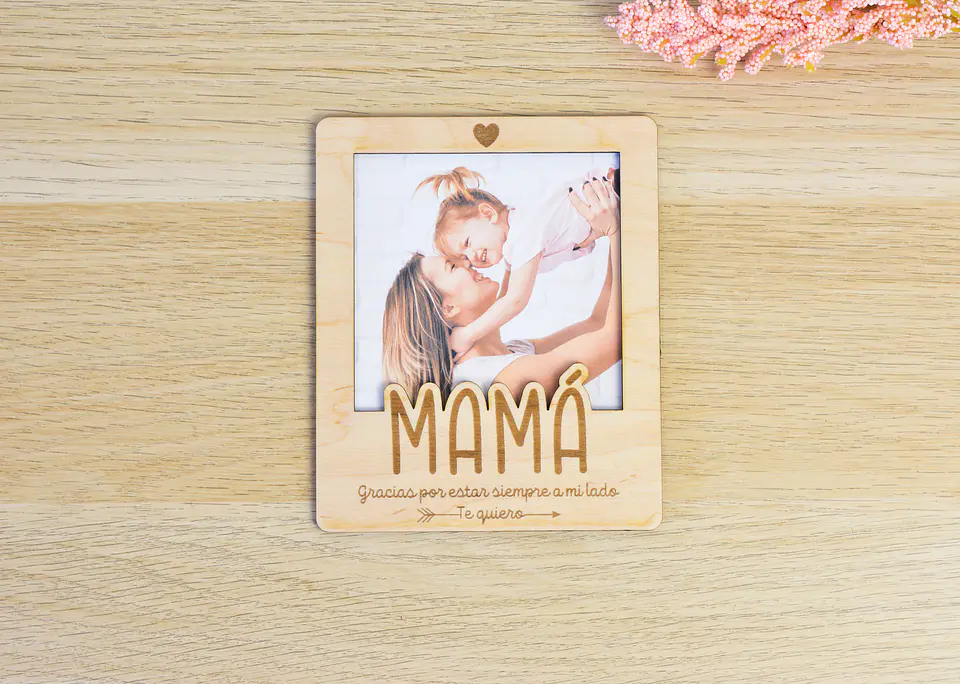 Imán Mamá en forma de polaroid 1
