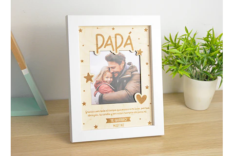 Marco personalizado estrellas para Papá