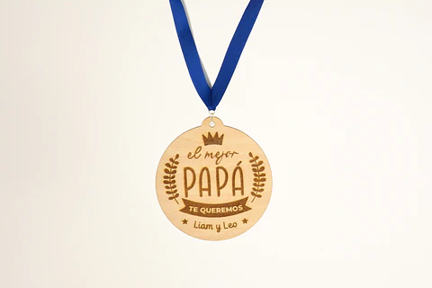 Medalla personalizada para el mejor Papá