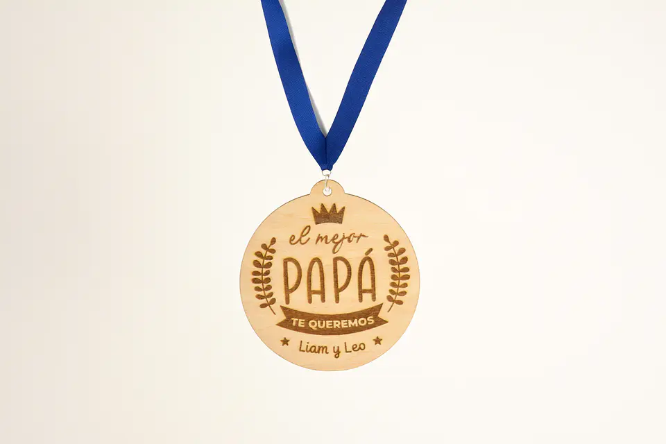 Medalla personalizada para el mejor Papá 2