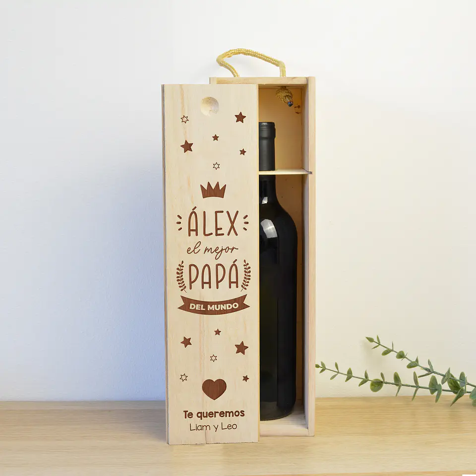 Caja de vino para el mejor Papá 1
