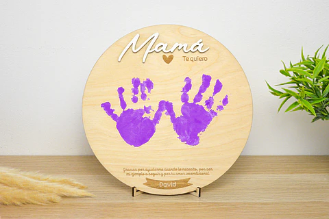 Placa huellas para Mamá