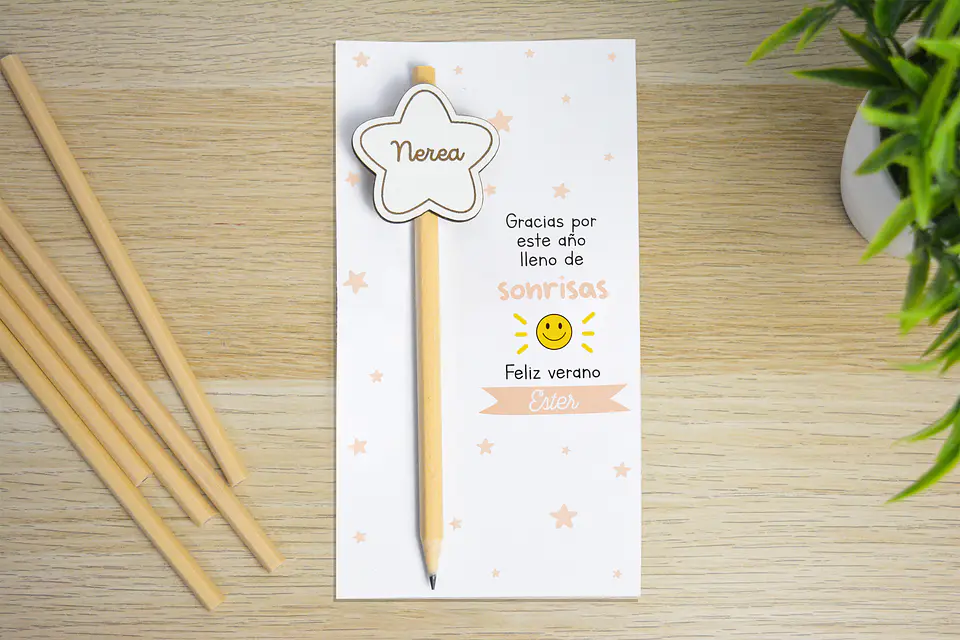 Lápiz con estrella 3